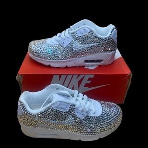 Nike Airmax 90’s All Sizes Full Luxe Crystal Design New In Box